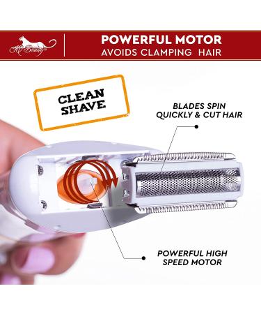 IQ Beauty Body Ladies Shaver - Compact 3-Blade Electric Razor for Women - Wet & Dry Stainless Steel Gold - Buy Online on GoSupps.com