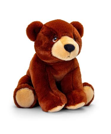 Deluxe Paws Plush Cuddly Soft Eco Toys 100% Recycled (Brown Bear)