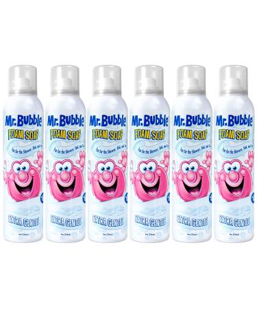 Mr. Bubble Extra Gentle Foam Soap - Fragrance Free Kids Hand and Body Wash 8OZ Pack of 6 Extra Gentle (6 Pack)