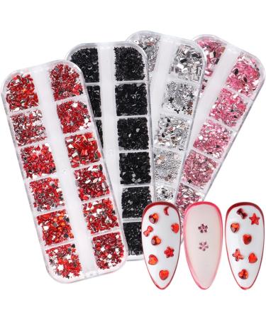 FEIlei Nail Art Rhinestones Diamond Crystal Gems for Nail Decorations Rings Earring DIY - Buy Online on GoSupps.com