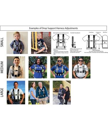 Drop Support Harness for Patient Fall Prevention | Epilepsy, Parkinson's, Elderly Care | PT/OT's Choice for Balance & Stability | LARGE Black - Buy Online on GoSupps.com