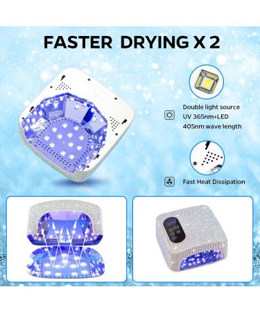 Cordless UV LED Nail Lamp COLORENE 72W Rechargeable Sparkly Nail Light Quick Curing Dryer Professional Nail Dryer Gel Polish Light with 4 Timer Setting Auto Sensor for Salon Home Nail Art Diamond - Buy Online on GoSupps.com