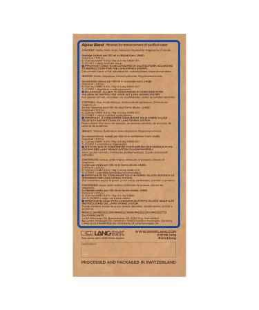 Langwater Alpine Blend Minerals Mix - Magnesium & Potassium for Water Remineralization | Fresh Taste & Easy Application | 2 Pack - International Shipping - Buy Online on GoSupps.com