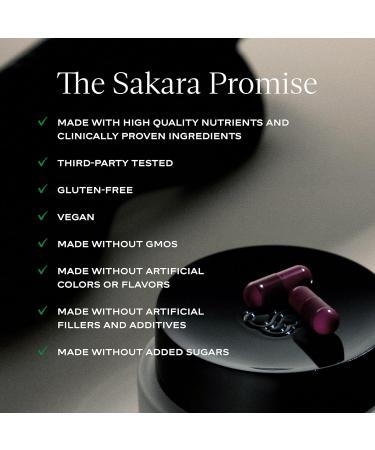SAKARA Night Service Sleep Support Natural Assistance for Better Sleep with Magnesium Glycinate NordicCherry & 5-HTP for Calming Deep Sleep Supports A Full Sleep Cycle 60 Capsules - Buy Online on GoSupps.com