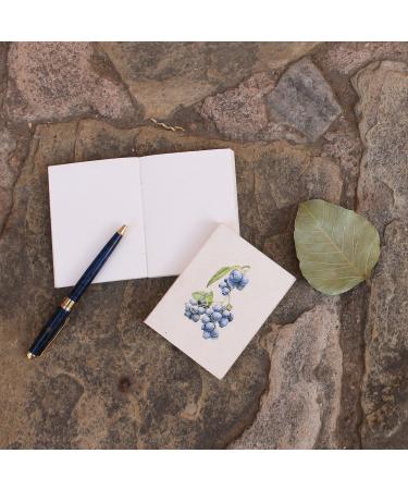 DeKulture Handmade Vintage Blueberry Botanical Illustration Artwork Pocket Diary Masterpiece Acid Free Paper Flat Open Soft Cover Ideal for Roadtrip & Vacation Notes- 100 Pages 125 GSM Set of 2 - Buy Online on GoSupps.com