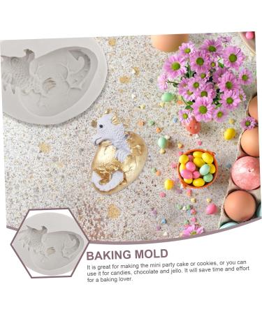 EXCEART Easter Candle Molds Clay Making Tools Easter Dessert Easter Egg Mould Easter Jelly Cupcake Topper Decorating Polymer Silicone Dragon Candy Mold Easter Snack Mousse Chocolate White - Buy Online on GoSupps.com