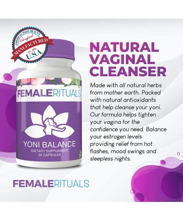 Female Rituals Yoni Balance Vaginal Tightening Pills with Kacip Fatimah - Vaginal Rejuvenation and Moisturizer - Buy Online on GoSupps.com