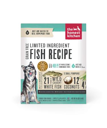 The Honest Kitchen Human Grade Limited Ingredient Dehydrated Grain Free Dog Food  Complete Meal or Dog Food Topper Fish & Coconut 10 Pound (Pack of 1) - Buy Online on GoSupps.com