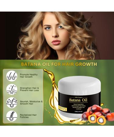 Buy Batana Hair Growth Oil - 100% Raw Organic Oil from Honduras for Men & Women | Anti Hair Loss & Split Ends Treatment - 3.4 FL oz - Buy Online on GoSupps.com