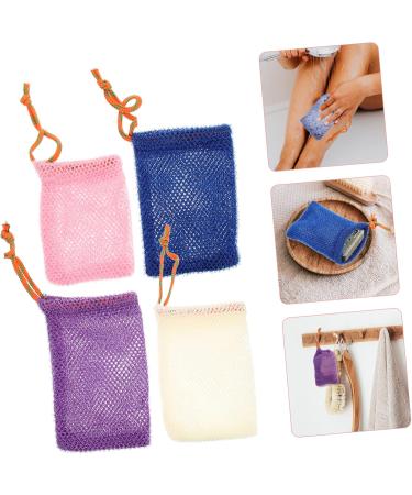 WOONEKY 8pcs Soap Bag Foaming Net Small Mesh Bag Natural Soap Bar Soap Holder Soap Exfoliating Bags Nylon - Buy Online on GoSupps.com