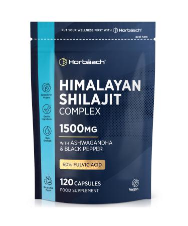 Horbaach Shilajit Pure Himalayan Capsules 15000mg 201 Extract 60 Fulvinezuur Pur Shilajitcapsules by Horbach