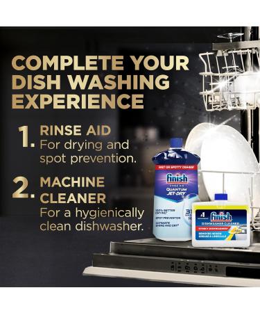 Finish Quantum UltraMAX Automatic Dishwasher Detergent Fresh 60 Tabs - Removes burnt-on stains & 24 h dried-on stains no pre-rinse needed - Buy Online on GoSupps.com