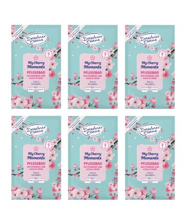 Pack of 6 Dresdner Essenz Bath Care My Cherry Moments 6 x 60 g Bath Additive Vegan