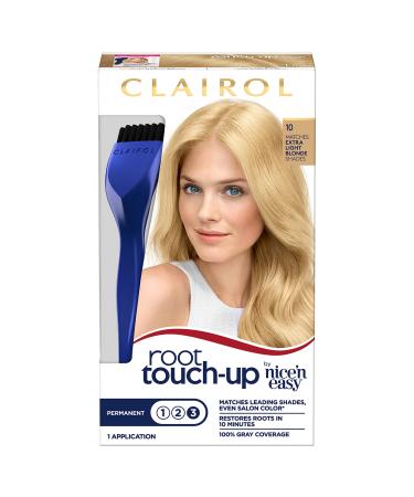 Clairol Root Touch-Up by Nice'n Easy Permanent Hair Dye 10 Extra Light Blonde Hair Color Pack of 2 10 Extra Light Blonde 1.1 Fl Oz (Pack of 2) - Buy Online on GoSupps.com