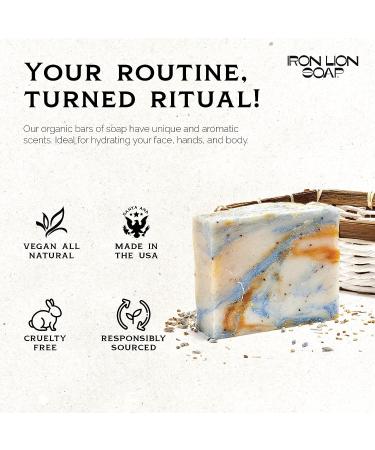 Iron Lion Soap FRUIT FARTS - Organic Vegan All Natural Plant Based Bar Soap for Body, Face, Hands, and Bath - Buy Online on GoSupps.com