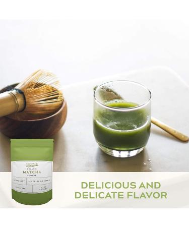 Organic Culinary Grade Matcha Green Tea Powder - High Antioxidants (8 oz) - USDA Certified - Pack of 1 - Buy Online on GoSupps.com