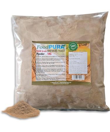 Food PURA Brewers Yeast Powder 5KG - use with Horses Ponies Vitamin B E & H for Pets and Animals - For Healthy Skin and Coats - also Human FOOD Grade!