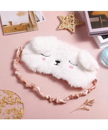 FRCOLOR Cute Cat Eye Sleep Mask - Silk Satin Blindfold for Travel & Sleeping | Ideal for Girls Men & Women - Buy Online on GoSupps.com