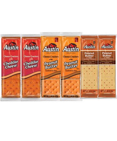 40-Count Assorted Crackers Variety Pack - Individually Wrapped Snacks with Cheese & Peanut Butter - Buy Online on GoSupps.com