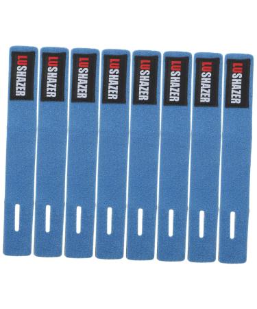 8pcs Rod Ties Wrapping Bands Elastic Bandages Fishing Pole Ties Belt Fishing Rod Blue 24 3CM