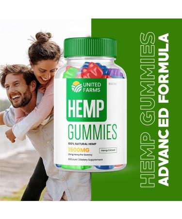 (5 Pack) United Farms Gummies - Official Formula - United Farms Hemp Gummies High Performance Blend United Farms Hemp 500mg Extra Strength Formula 25mg Hemp Per Gummy 1500mg Hemp Per (300 Gummies) - Buy Online on GoSupps.com
