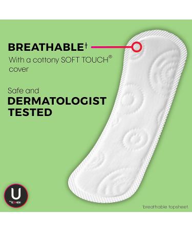 U by Kotex Lightdays Panty Liners Regular 64 Count - Multicolor Unscented | Thomaswi - Buy Online on GoSupps.com