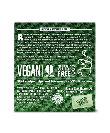 Stevia In The Raw  Plant Based Zero Calorie Sweetener  Sugar Substitute  Sugar-Free Sweetener for Coffee  Hot & Cold Drinks  Suitable For Diabetics  Vegan  Gluten-Free  200 Count Packets (Pack of 1) 200 Count (Pack of 1) P - Buy Online on GoSupps.com