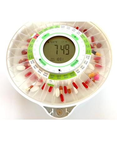 DoseControl Smart Medication Dispenser with Charger - Android App Monitoring, Transparent Lid, 9 Alarms, Email Notifications - Buy Online on GoSupps.com