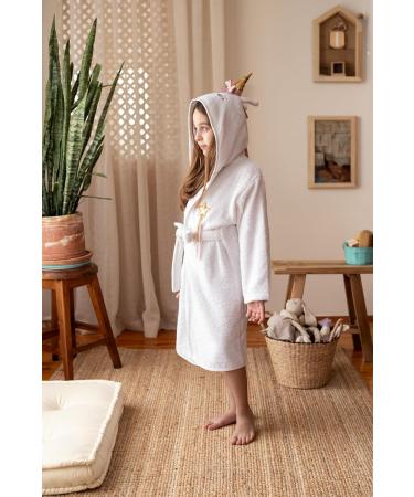 Ely Parker Unicorn Hooded Bathrobe for Kids | Super Soft Turkish Cotton Towel for Boys & Girls Ages 9-10 - Buy Online on GoSupps.com
