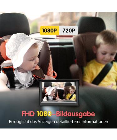 LuckView BM1 Baby Back Seat Camera - 1080p Night Vision Triple Zoom Easy 5-Minute Install | International Shipping Available - Buy Online on GoSupps.com