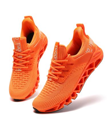 SKDOIUL Women's Athletic Tennis Walking Shoes Fashion Sport Running Sneakers 8.5 A069 Orange