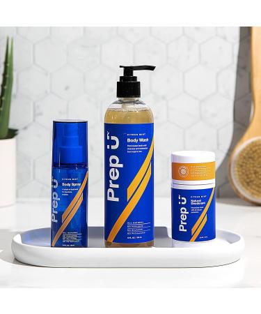 Prep U Basics Bath & Body Hygiene Set for Boys Teens & Men | 2n1 Body Wash Natural Deodorant & Body Spray - Shop Internationally - Buy Online on GoSupps.com