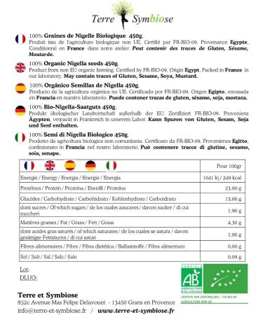 Organic Nigella Seeds - 450g - Buy Online on GoSupps.com