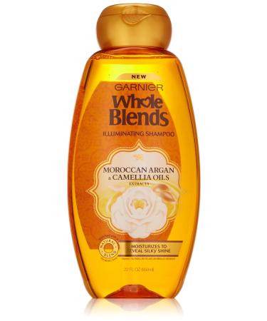 Garnier Whole Blends Shampoo with Moroccan Argan & Camellia Oils Extracts  22 Fl Oz (Pack of 1)  Moroccan Argan & Camelilia Oils