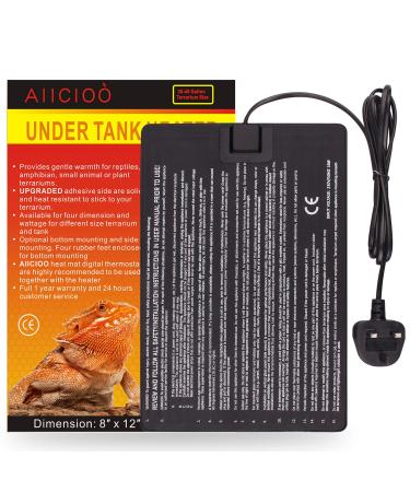 AIICIOO Lizard Vivarium Tank Warmer - 16W Heated Mats Terrarium Aquarium Heating Mat for Reptiles - Buy Online on GoSupps.com