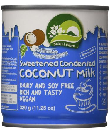 Nature's Charm Sweetened Condensed Coconut Milk, 11.25 Ounce (Pack of 6) Coconut 11.25 Fl Oz (Pack of 6)