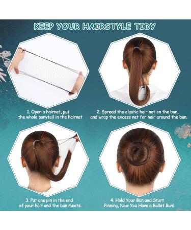 Prouskey 20pcs Blonde Hair Nets for Women - Invisible Elastic Mesh Bun Holder for Ballet, Dance, Nurse, Wig Fixing - Buy Online on GoSupps.com