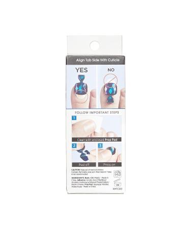 KISS imPRESS Sugarpop Square Press-On Pedicure Nail Kit | Glittery Multicolored Toenails + Prep Pad, Nail File, Cuticle Stick, 24 Nails - Buy Online on GoSupps.com