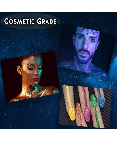 Biodegradable Emerald Equinox Glitter 1/4 oz - Plant Cellulose Earth-Friendly for Body, Cosmetics, Crafts, DIY Projects - Mix with Lotions, Gels, Oils, Face Paint - Buy Online on GoSupps.com