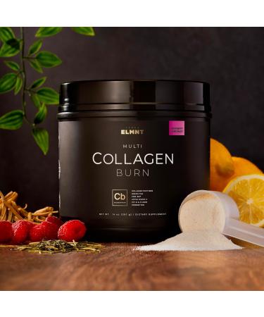 ELMNT Super Collagen Burn for Women w. Probiotics Hyaluronic Acid Apple C Vinegar KSM66 Biotin+ Premium Colageno Multi Collagen Protein Powder for Weight Loss Fat Burner Hair Skin+ (R-Lemonade) Raspberry Lemonade - Buy Online on GoSupps.com
