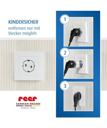 Reer Socket Cap - Original Socket Protection | 20 White Caps in Eco-Friendly Paper Bag - Buy Online on GoSupps.com