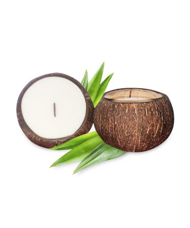 Coconut Bowl Candle 14oz Premium Soy Wood Wicked Coconut Scented Candle Natural Coconut Shell Eco Friendly Ideal for Home and Beach D cor Aromatherapy Candle