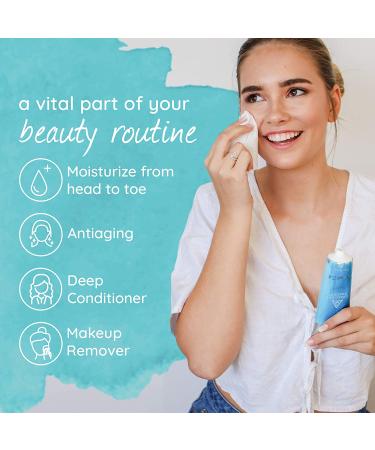 Certified Organic Travel Size Coconut Oil 3.4oz for Skin, Hair & Personal Care - Fair Trade | TSA-Approved Tube | Eczema & Keto Wellness | Conscious Coconut - Buy Online on GoSupps.com