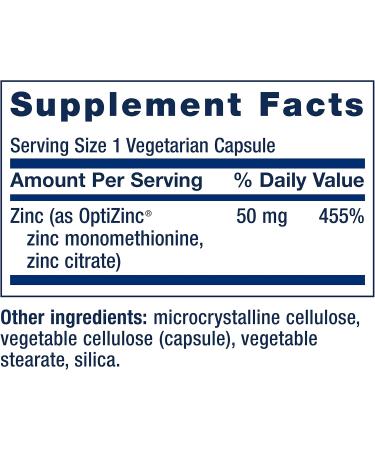 Life Extension Lysine 620mg and Zinc 50mg - 100 Vegetarian Capsules and 90 Vegetarian Capsules - Buy Online on GoSupps.com