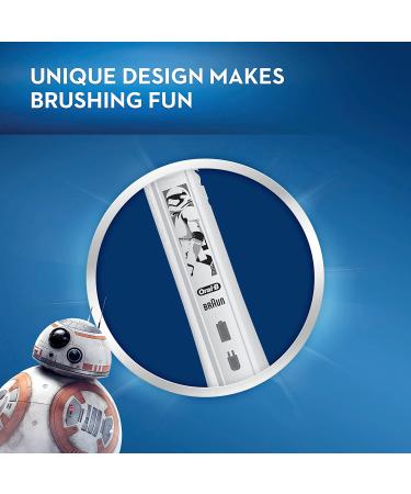 Oral-B Kids Electric Toothbrush with Star Wars Replacement Brush Heads | Ages 6+ - Kids Star Wars - Buy Online on GoSupps.com