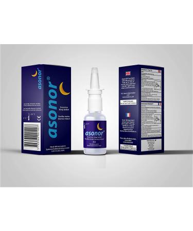 Asonor Snoring Nasal Spray - Fast Snore Stopper for Better Sleep | Natural Breathing Relief | Opens Throat & Air Passage | Anti Snoring Solution - 30ml - Buy Online on GoSupps.com