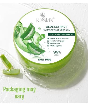 100% Pure Aloe Vera Gel - Soothing Moisturizer & Hydrating Gel for Face Body & Hair | Alcohol-Free & Unscented - 10.5oz - Buy Online on GoSupps.com