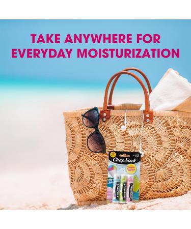 ChapStick Lip Balm Vacation Getaway Collection (Snow Cone Limeade and Cotton Candy) + 2 Cotton Candy 0.15 Oz Ea (5 Piece Set) - Buy Online on GoSupps.com