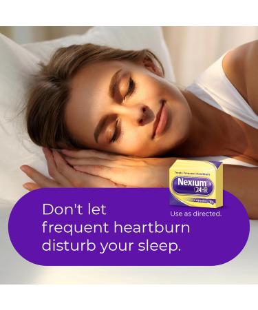 Nexium 24HR Acid Reducer Heartburn Relief Capsules for All-Day and All-Night Protection from Frequent Heartburn Heartburn Medicine with Esomeprazole Magnesium - 42 Count - Buy Online on GoSupps.com