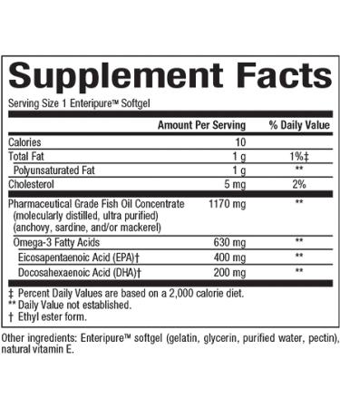 Buy RxOmega-3 630 mg - Natural Factors Enteric Coated Softgels, 60 ct - Buy Online on GoSupps.com